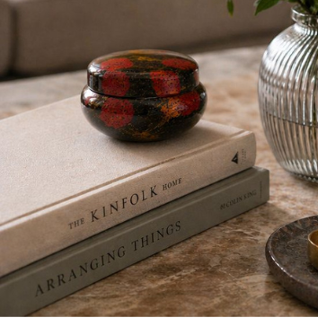 Round Candy Box - Handpainted Lacquerware