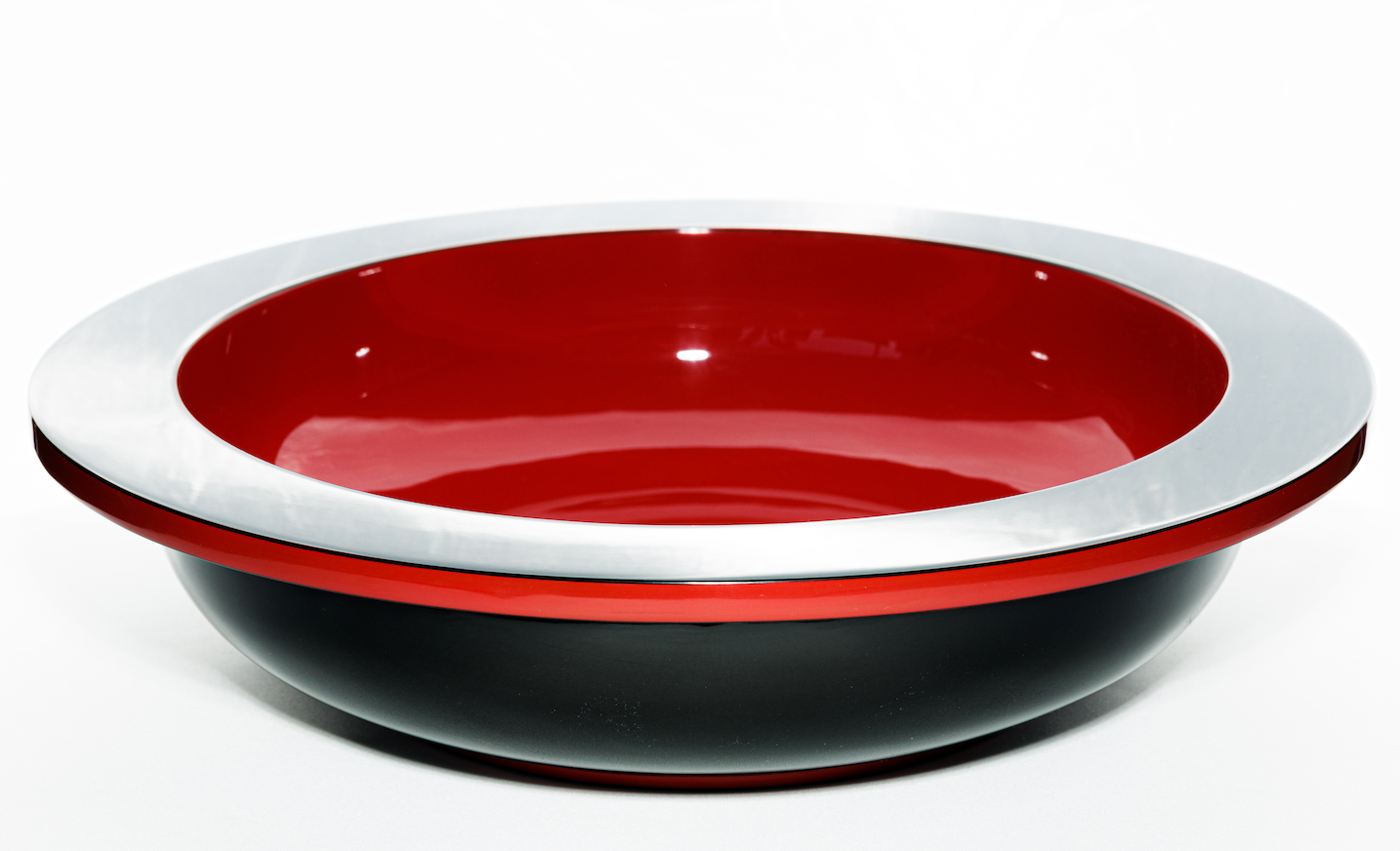Renaissance Lacquered Bowl - Christmas Red and Black