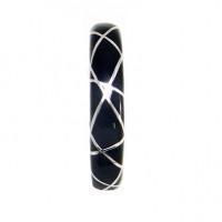 Black Resin Chunky Bracelet-De Lann-Temples and Markets