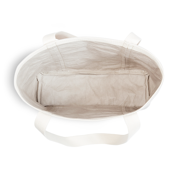 Ella Grey Tote Bag made from Washable Paper, an eco-friendly alternative to leather-Pretty Simple Bags-Temples and Markets