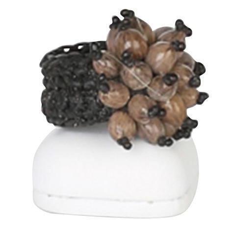 Stunner Statement Ring handcrafted from natural seeds-Graines de Cambodge-Temples and Markets