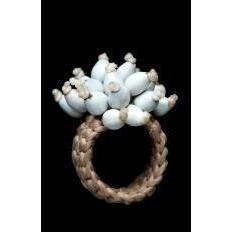 Stunner Statement Ring handcrafted from natural seeds-Graines de Cambodge-Temples and Markets