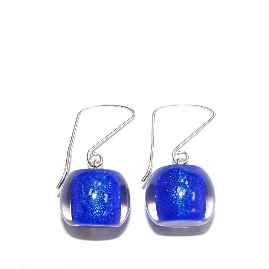 Zsiska Colourful Bead Drop Earrings-Jewellery-Zsiska-Blue-Long Drop-Temples and Markets