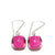 Zsiska Colourful Bead Drop Earrings-Jewellery-Zsiska-Pink-Short Drop-Temples and Markets