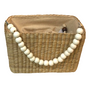 Box Basket Bag with beaded strap
