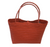 Helping Hands Penan Coral Handwoven Basket Style Tote Bag