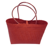 Helping Hands Penan Coral Handwoven Basket Style Tote Bag