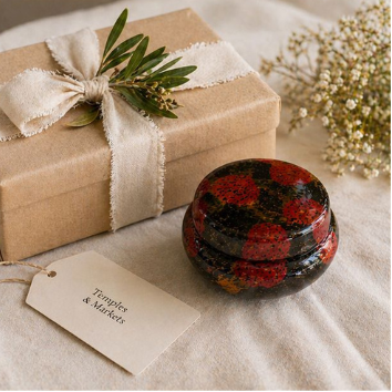 Round Candy Box - Handpainted Lacquerware