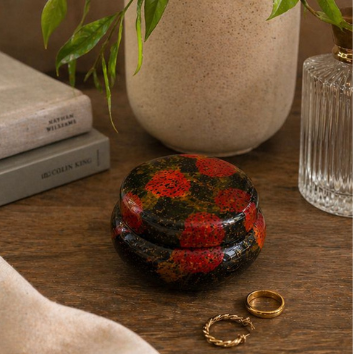 Round Candy Box - Handpainted Lacquerware