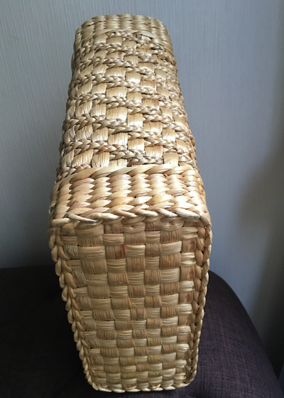 Trapezium Shaped Woven Basket Bag made from sustainable Water hyacinth