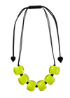 Zsiska Bellissima Lime Green Adjustable Necklace