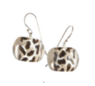 Zsiska Bliss Musee Drop Earrings - animal print