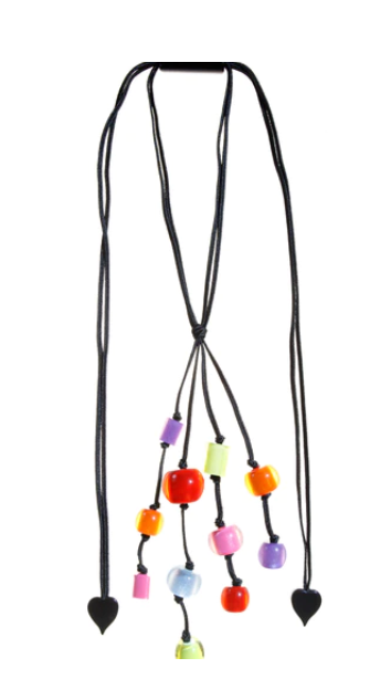 Zsiska Colourful Beads Spectrum Lariat Necklace