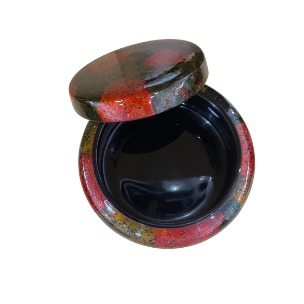 Round Candy Box - Handpainted Lacquerware