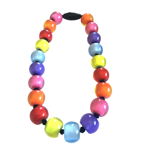 Zsiska Colourful Beads Spectrum Necklace - Choose your size