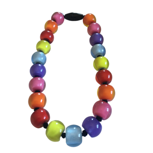 Zsiska Colourful Beads Spectrum Necklace - Choose your size