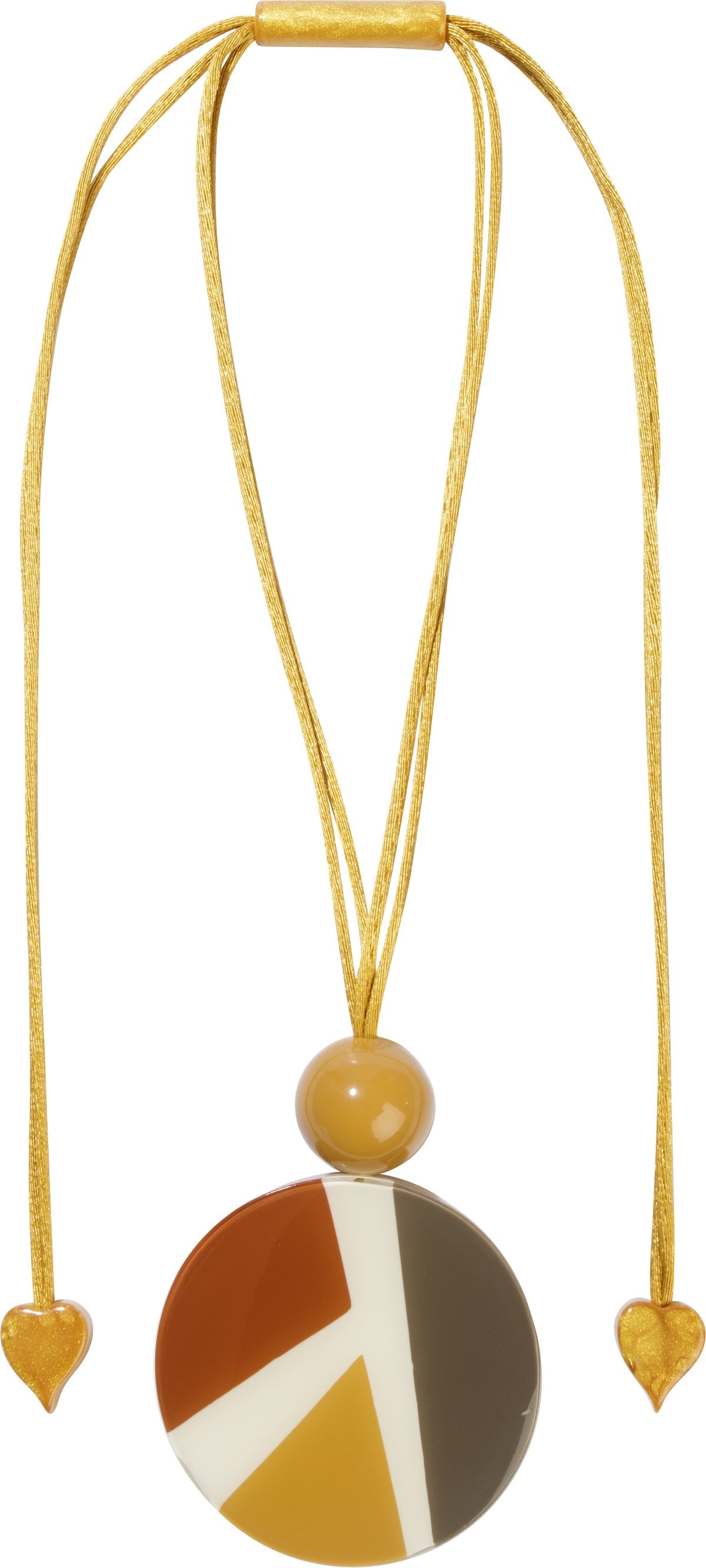 Zsiska Abba Large Round Pendant on Adjustable Rope