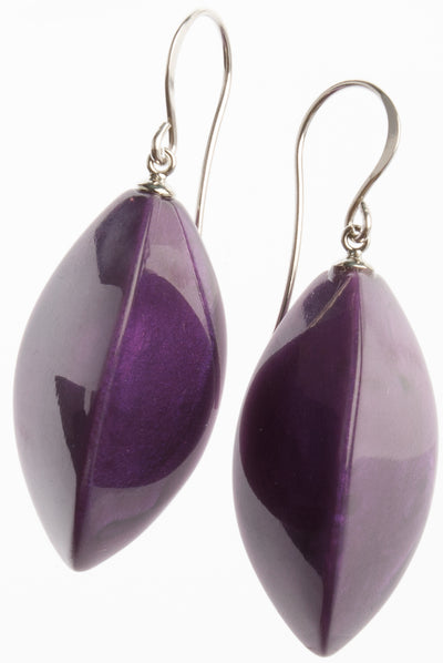 Zsiska Bossa Nova Purple Drop Earrings