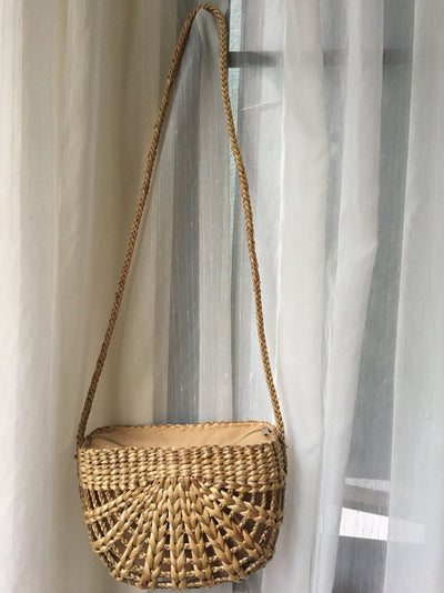 Cross Body or Shoulder Bag made from sustainable Water hyacinth