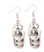 Solene M Pop Tab Drop Earrings made from recycled Can Pull Tabs