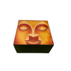 Golden Buddha Head Square Lacquerware Jewellery Box