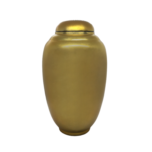 Gold Painted Lacquerware Ginger Jar
