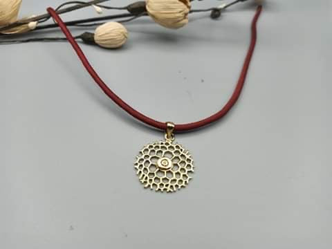 Honeycomb Pendant Necklace