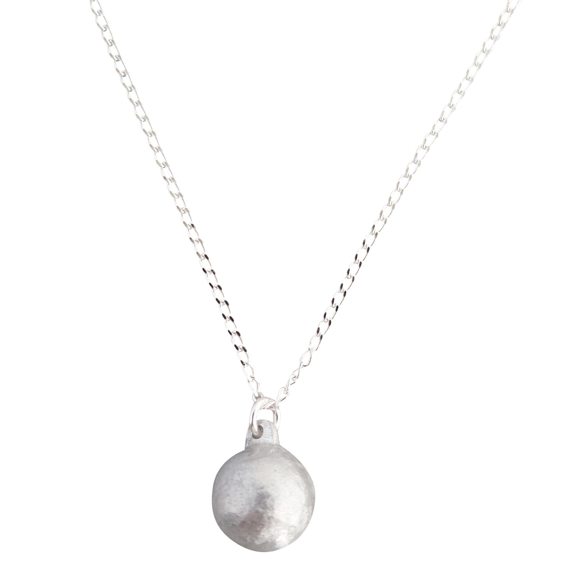LOVEbomb Ball Shape Pendant on Sterling Silver Chain