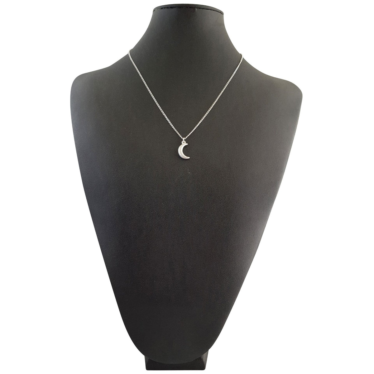 LOVEbomb Crescent Moon Pendant on Sterling Silver Chain