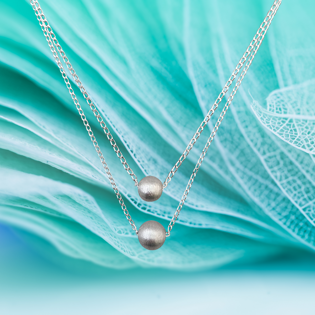 LOVEbomb Classic Bead Pendant on Sterling Silver Chain