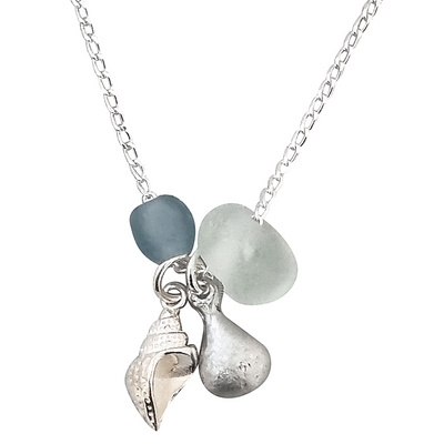 LOVEbomb Multi Charm Pendant on Sterling Silver Chain