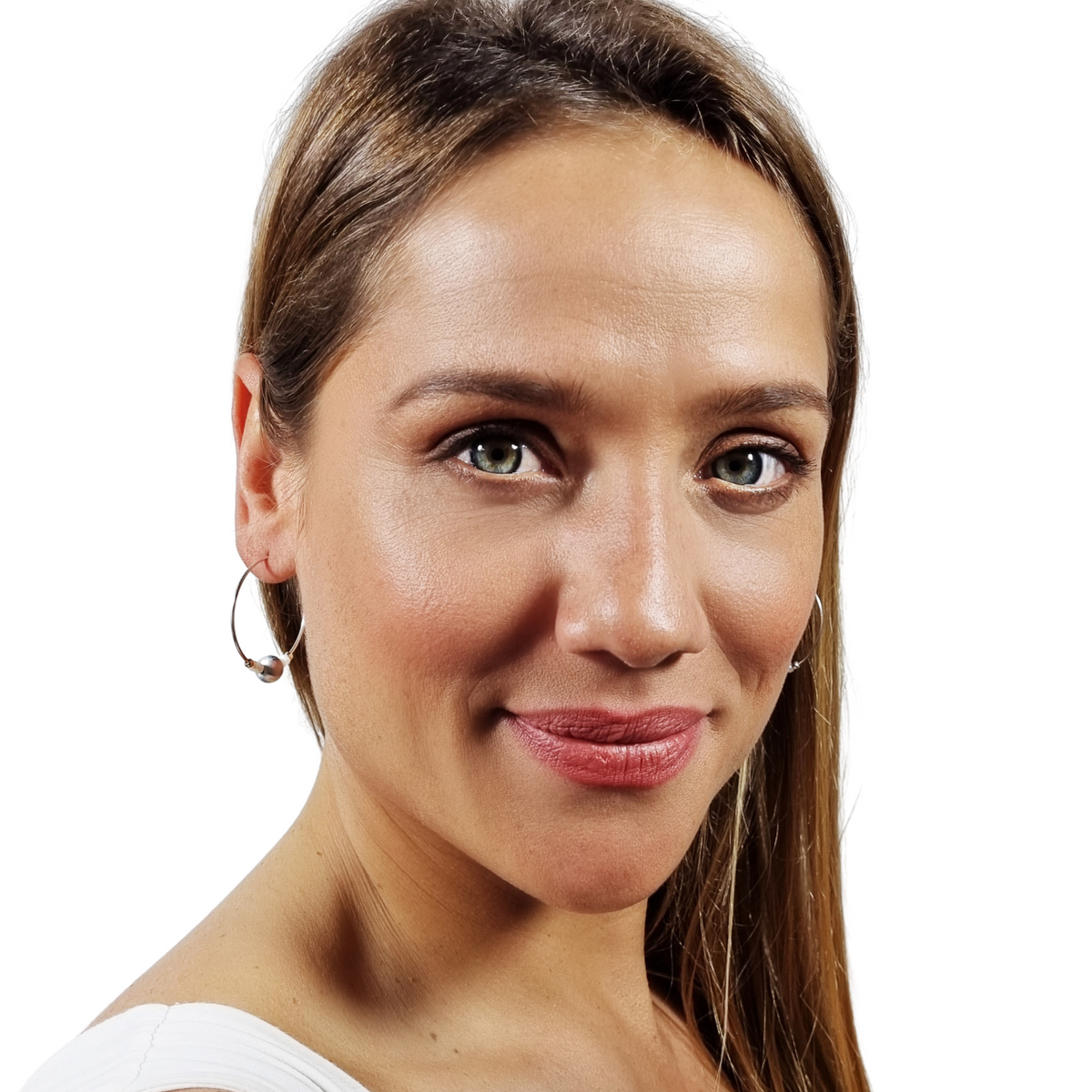 LOVEbomb Hoop Bead Earrings on Sterling Silver Hooks