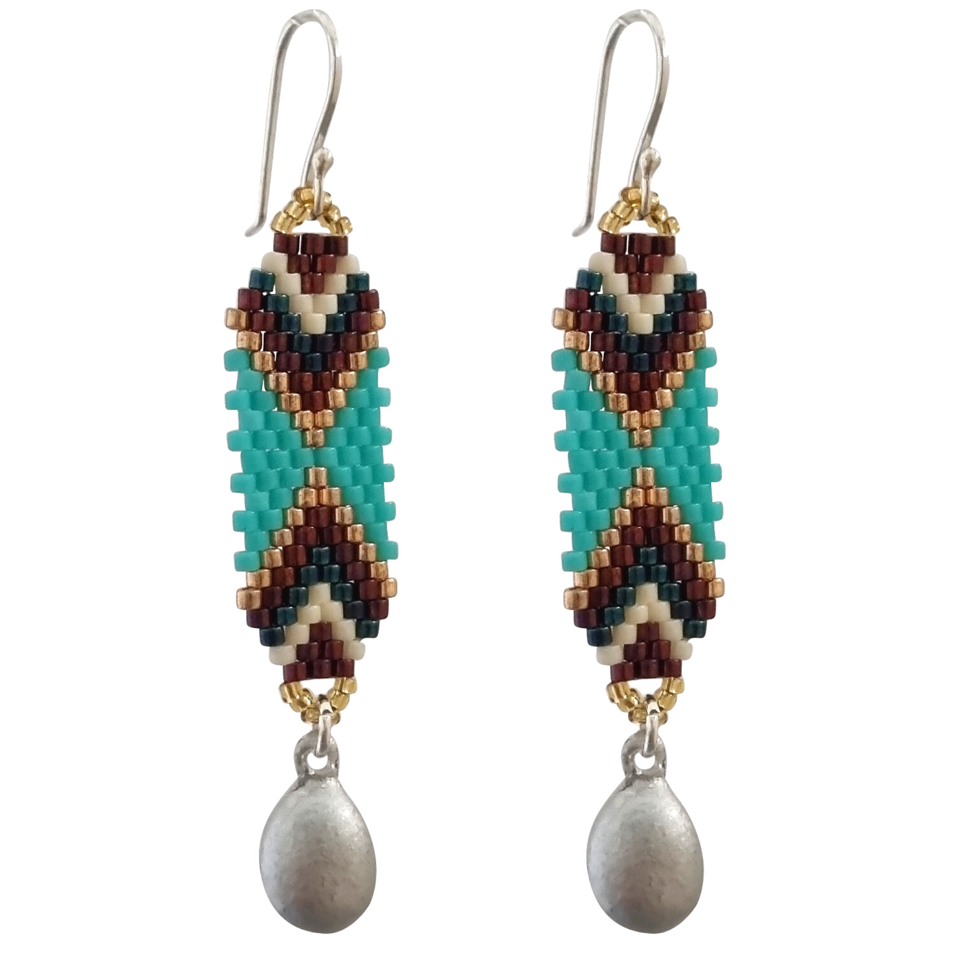 Sterling Silver Bead Drop Earring Sterling Silver Bead Drop Earring