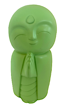 Light Green Standing Laughing Buddha Figurine - various sizes