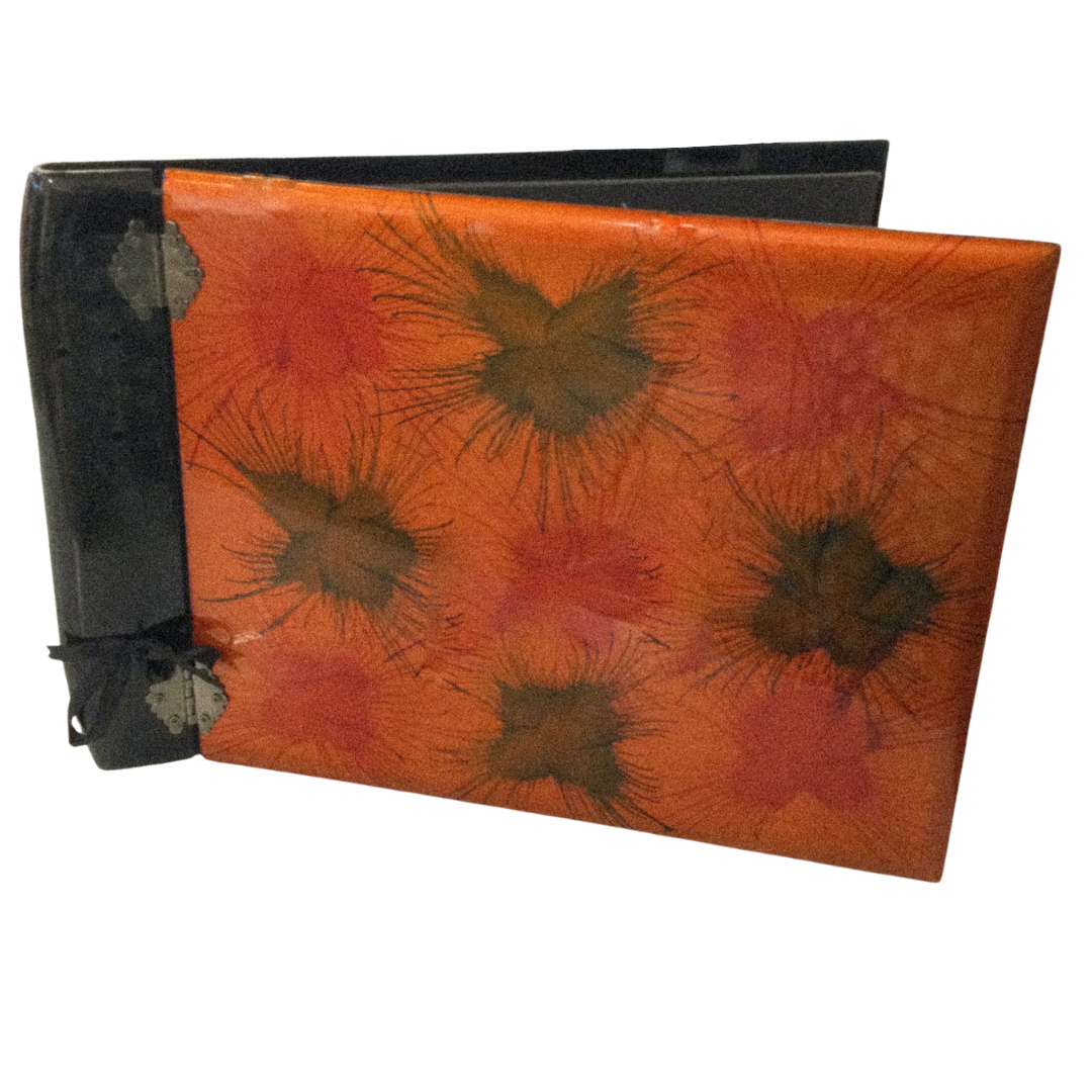 Luxe Gift - Handpainted Lacquerware Photo Album - Light Fireworks design