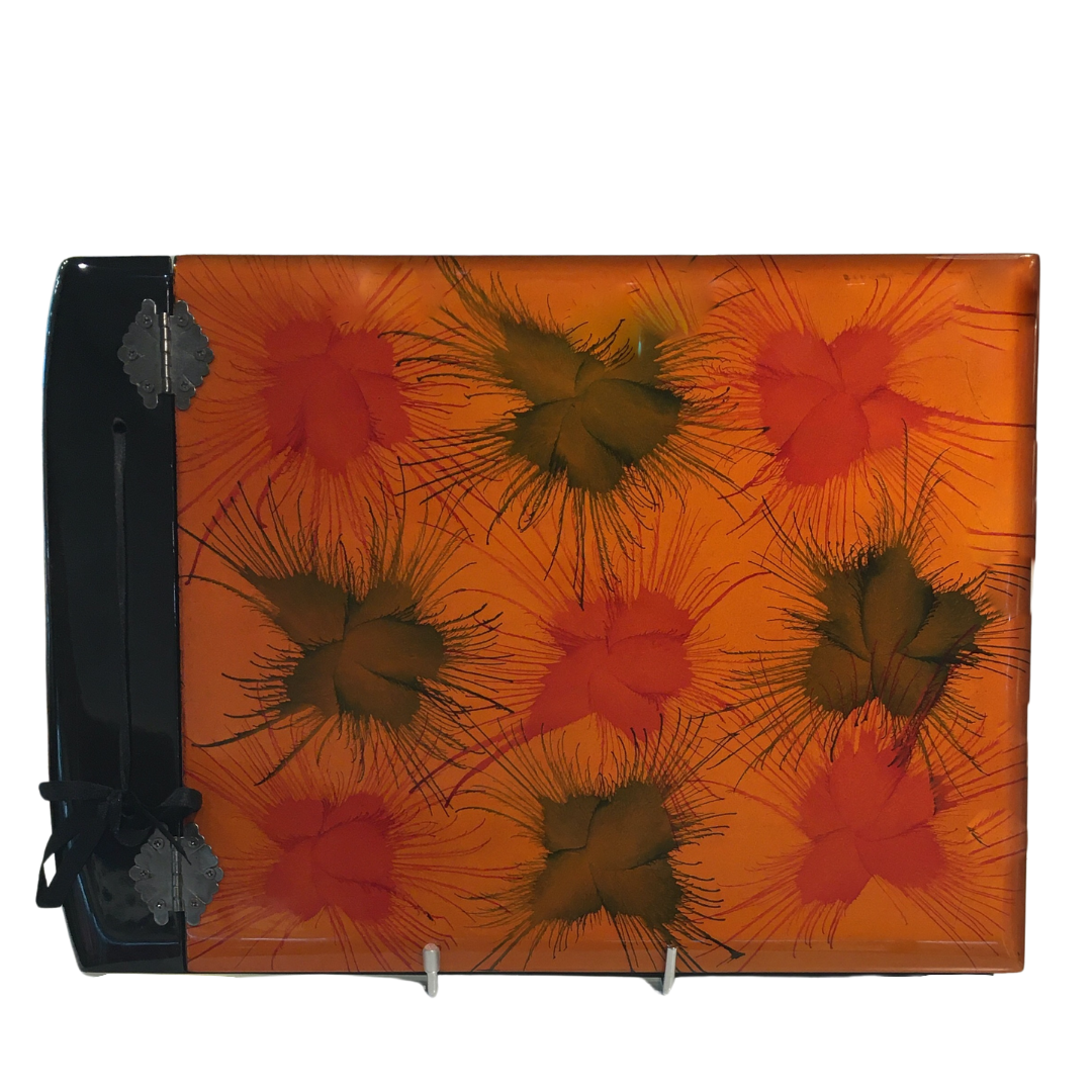 Luxe Gift - Handpainted Lacquerware Photo Album - Light Fireworks design