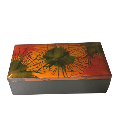 Decorative Box with Separate Lid - Light Fireworks painting
