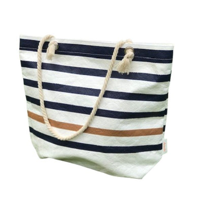Marina Washable Paper Stripy Shoulder Bag