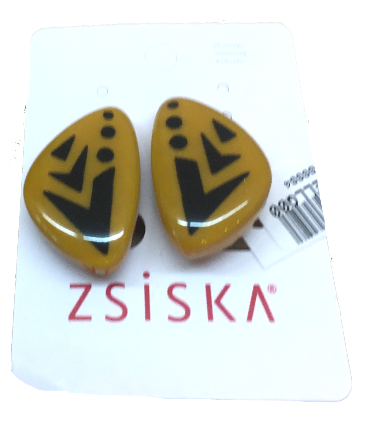 Zsiska Maia Two Colour Clip on Earrings