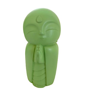 Light Green Standing Laughing Buddha Figurine - various sizes