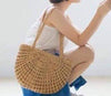 Nanta Open Weave Shoulder Basket Bag - Water Hyacinth