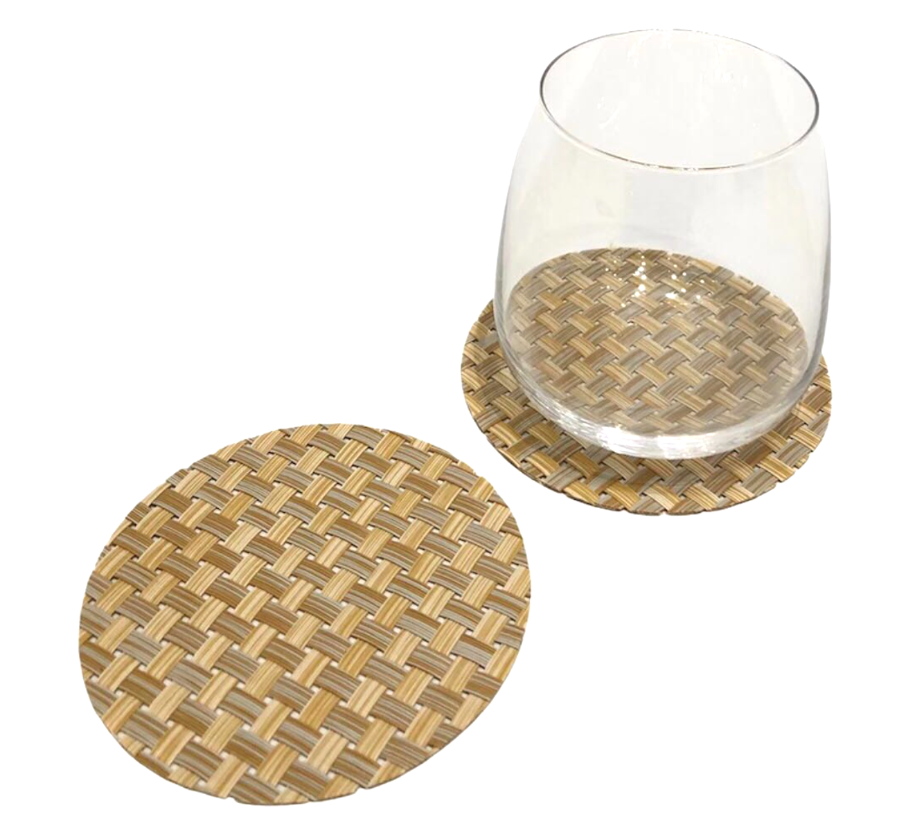 Natural Coloured Round Drink Coasters