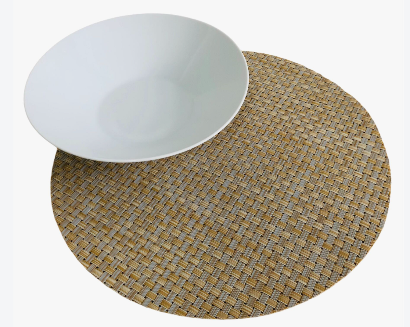 Natural Coloured Round Placemats