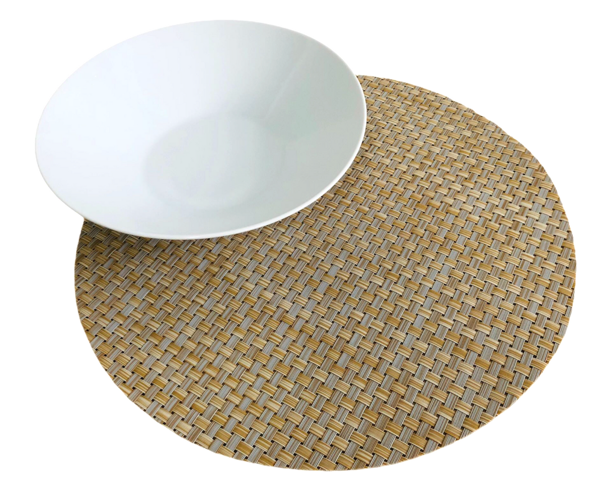 Natural Coloured Round Placemats