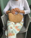 Mini Basket Tote Bag made from sustainable Water hyacinth