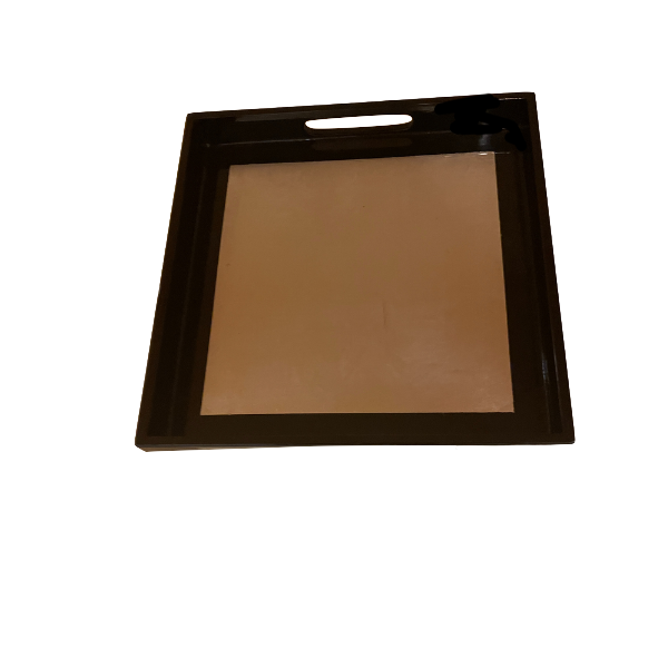 Lacquerware Square Tray with Handles - choose your colour