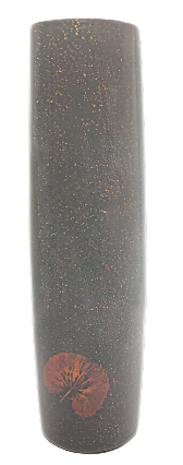 Small Lacquerware Painted Vase - Summer Flowers Design