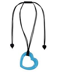 Zsiska Heart Cut Out Pendant Necklace  - A Colourful Statement of Love