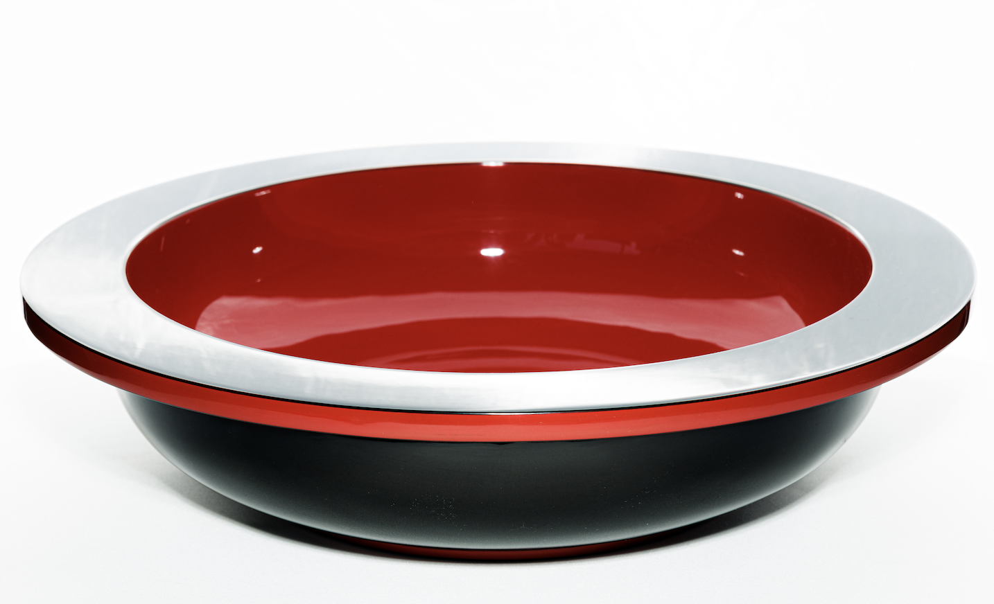 Renaissance Lacquered Bowl - Christmas Red and Black