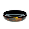 Wide Mouthed Lacquered Bowl - Dark Fireworks design